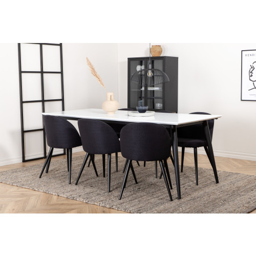 Venture Home Jimmy Matbord med Velvet Stolarna
