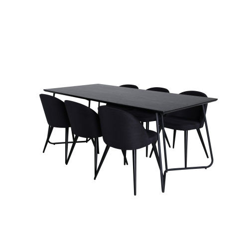 Venture Home Petra Matbord med Velvet Stolarna