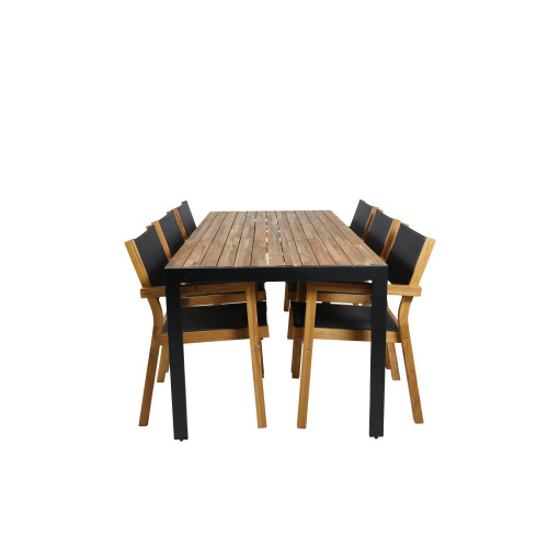 Venture Home Bois Matbord med Venice Stolarna