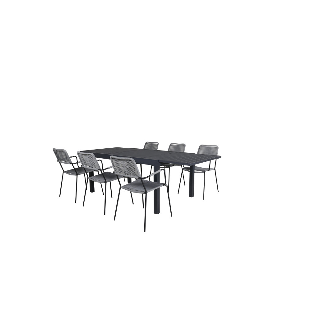 Produktbild för Marbella Matbord med Lindos Stolarna