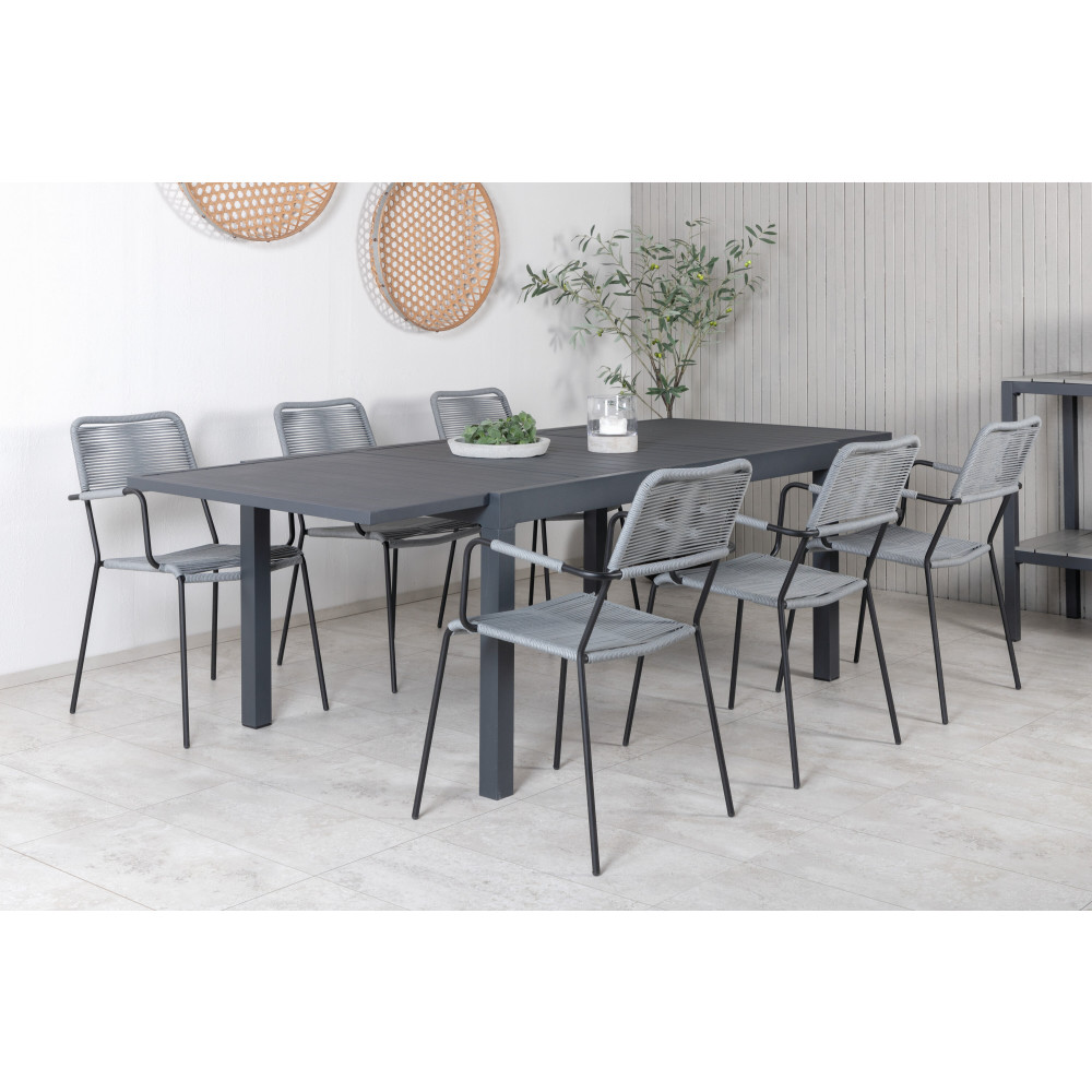 Produktbild för Marbella Matbord med Lindos Stolarna