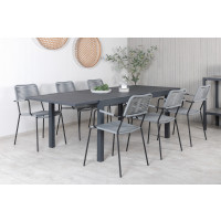 Produktbild för Marbella Matbord med Lindos Stolarna