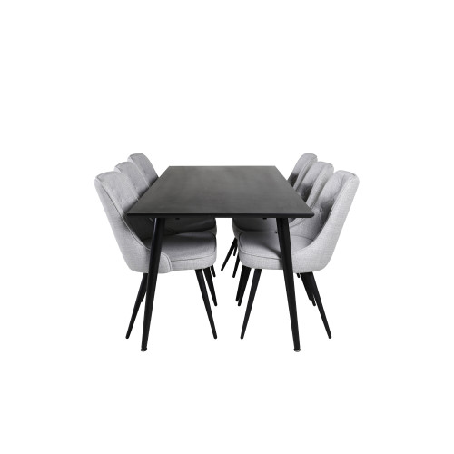 Venture Home Dipp Matbord med Velvet Deluxe Stolarna