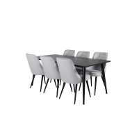 Produktbild för Dipp Matbord med Velvet Deluxe Stolarna