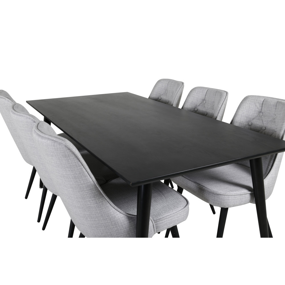 Produktbild för Dipp Matbord med Velvet Deluxe Stolarna