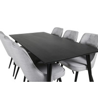 Produktbild för Dipp Matbord med Velvet Deluxe Stolarna