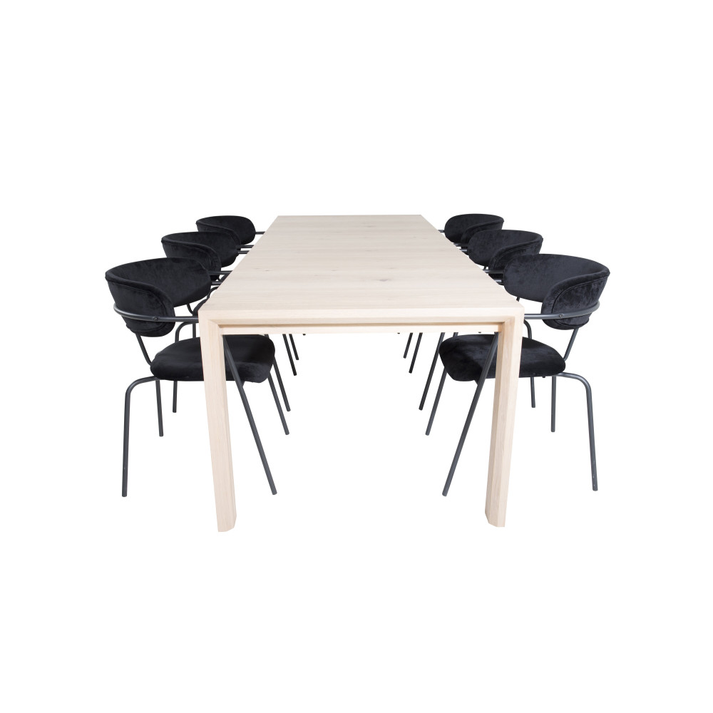 Produktbild för Slider Matbord med Arrow Stolarna