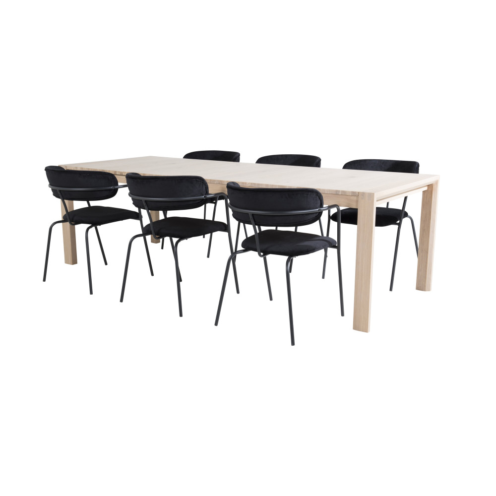 Produktbild för Slider Matbord med Arrow Stolarna