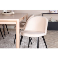 Produktbild för Slider Matbord med Velvet Stolarna