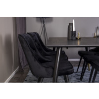 Produktbild för Dipp Matbord med Velvet Deluxe Stolarna