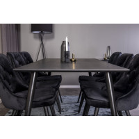 Produktbild för Dipp Matbord med Velvet Deluxe Stolarna