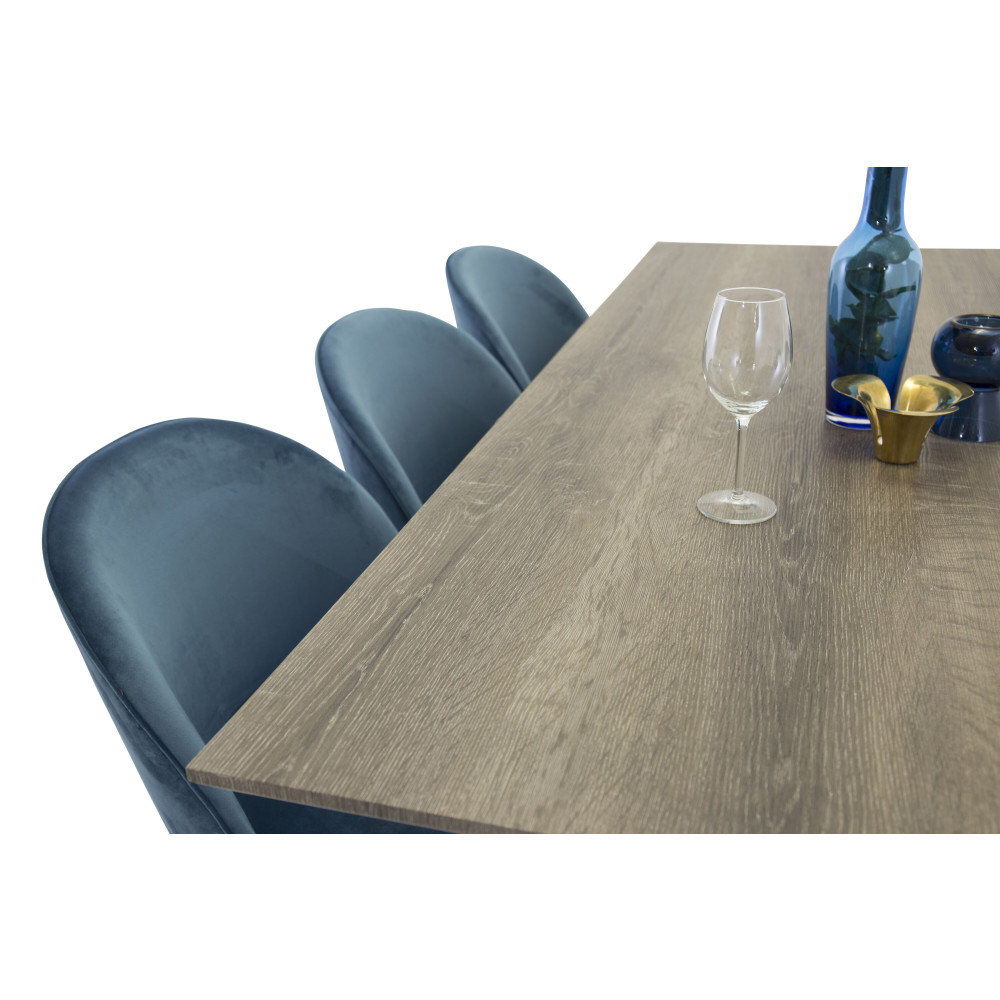 Produktbild för Marina Matbord med Velvet Stolarna