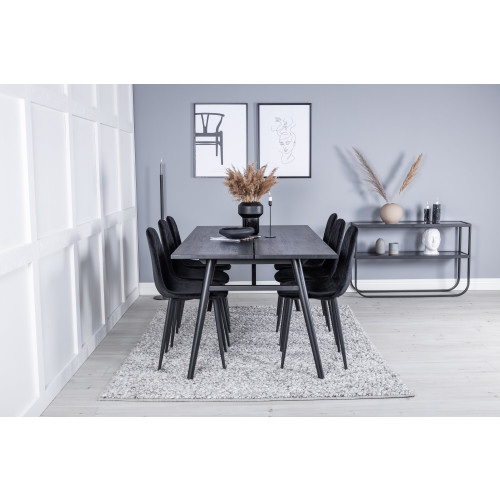 Venture Home Sleek Matbord med Polar Stolarna