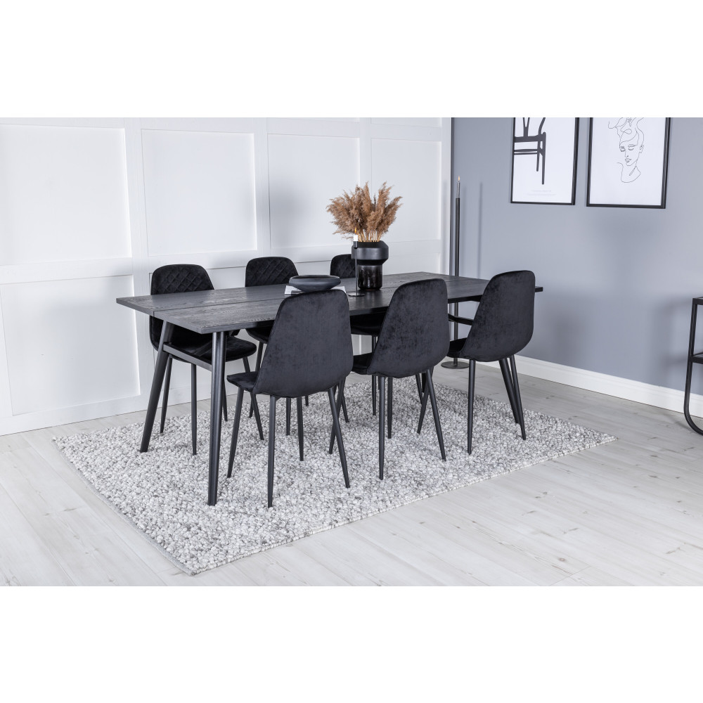 Produktbild för Sleek Matbord med Polar Stolarna