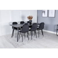 Produktbild för Sleek Matbord med Polar Stolarna