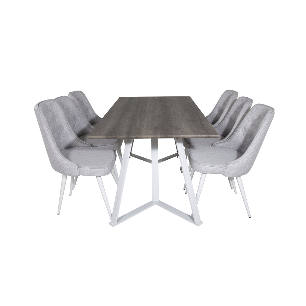 Produktbild för Marina Matbord med Velvet Deluxe Stolarna