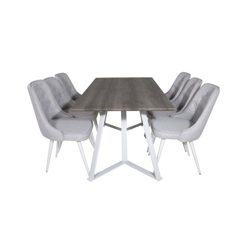 Venture Home Marina Matbord med Velvet Deluxe Stolarna