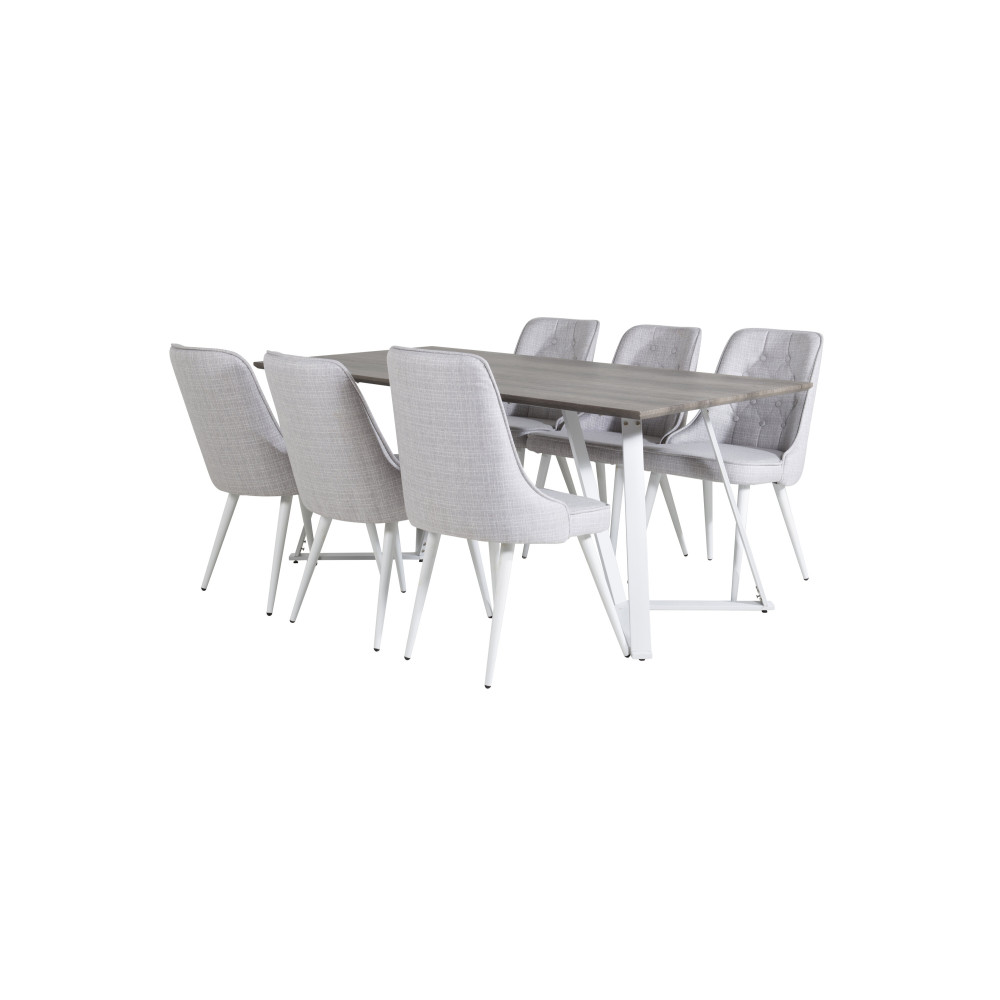 Produktbild för Marina Matbord med Velvet Deluxe Stolarna