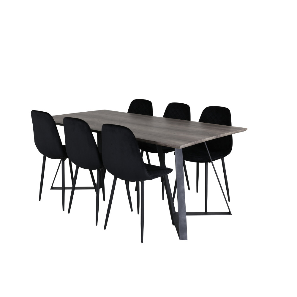 Produktbild för Marina Matbord med Polar Stolarna