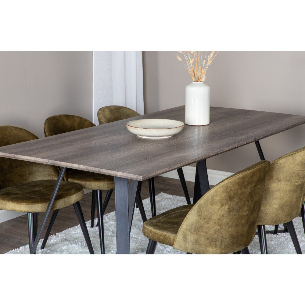 Produktbild för Marina Matbord med Velvet Stolarna