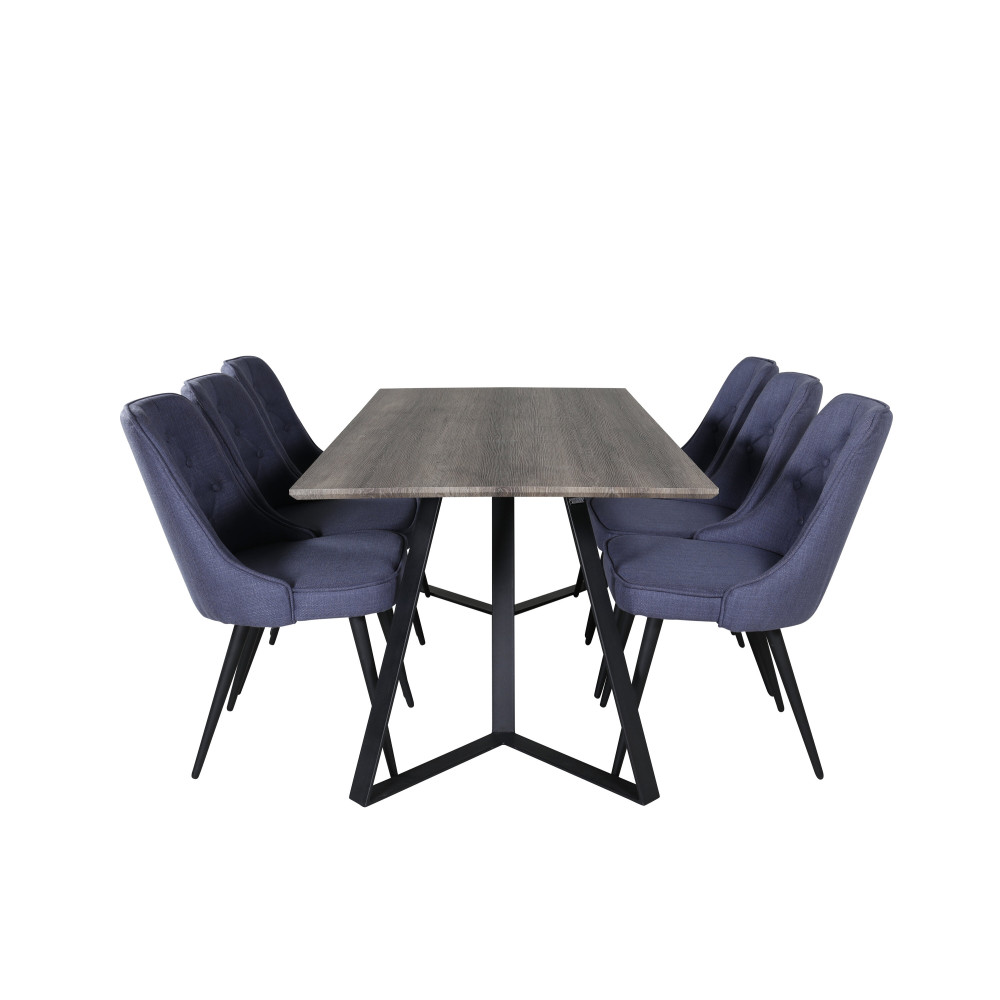 Produktbild för Marina Matbord med Velvet Deluxe Stolarna