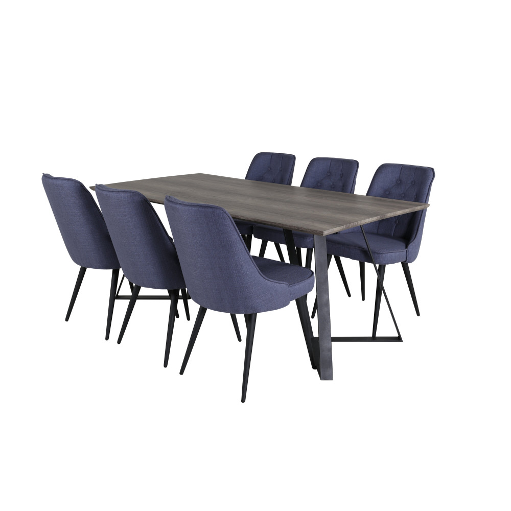 Produktbild för Marina Matbord med Velvet Deluxe Stolarna