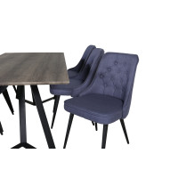 Produktbild för Marina Matbord med Velvet Deluxe Stolarna