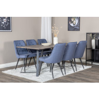 Produktbild för Marina Matbord med Velvet Deluxe Stolarna