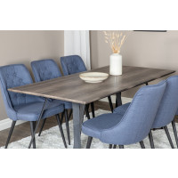 Produktbild för Marina Matbord med Velvet Deluxe Stolarna