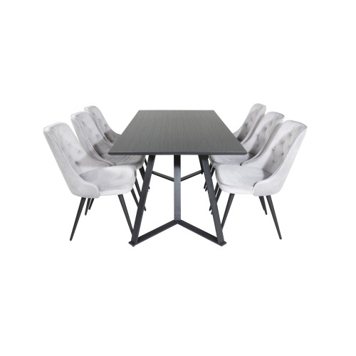 Venture Home Marina Matbord med Velvet Deluxe Stolarna