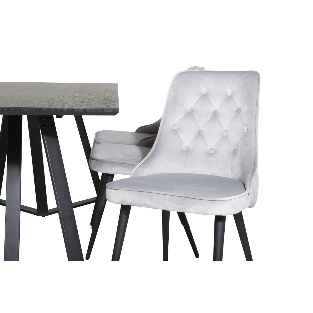 Produktbild för Marina Matbord med Velvet Deluxe Stolarna