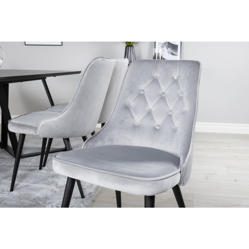 Produktbild för Marina Matbord med Velvet Deluxe Stolarna
