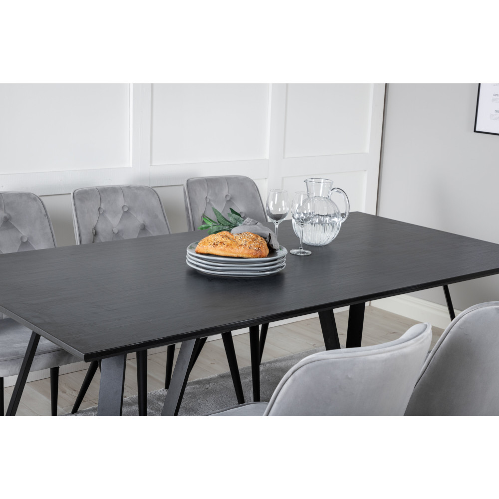 Produktbild för Marina Matbord med Velvet Deluxe Stolarna
