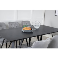 Produktbild för Marina Matbord med Velvet Deluxe Stolarna
