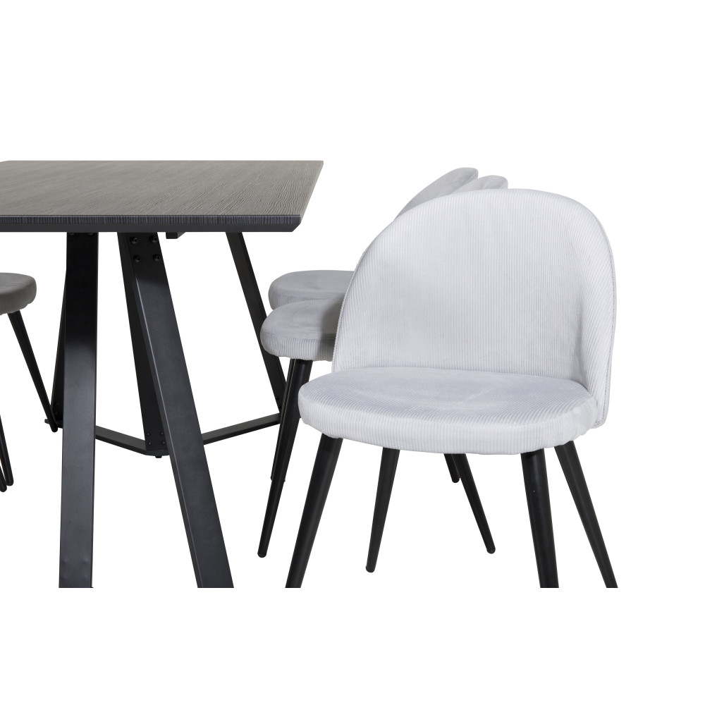 Produktbild för Marina Matbord med Velvet Stolarna
