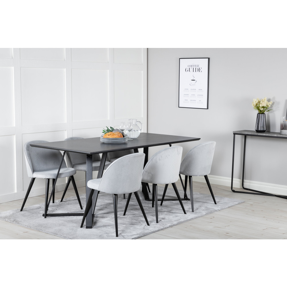 Produktbild för Marina Matbord med Velvet Stolarna