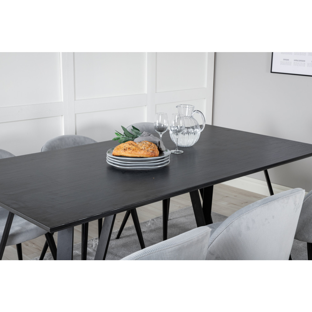 Produktbild för Marina Matbord med Velvet Stolarna
