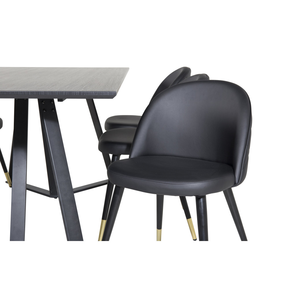 Produktbild för Marina Matbord med Velvet Stolarna