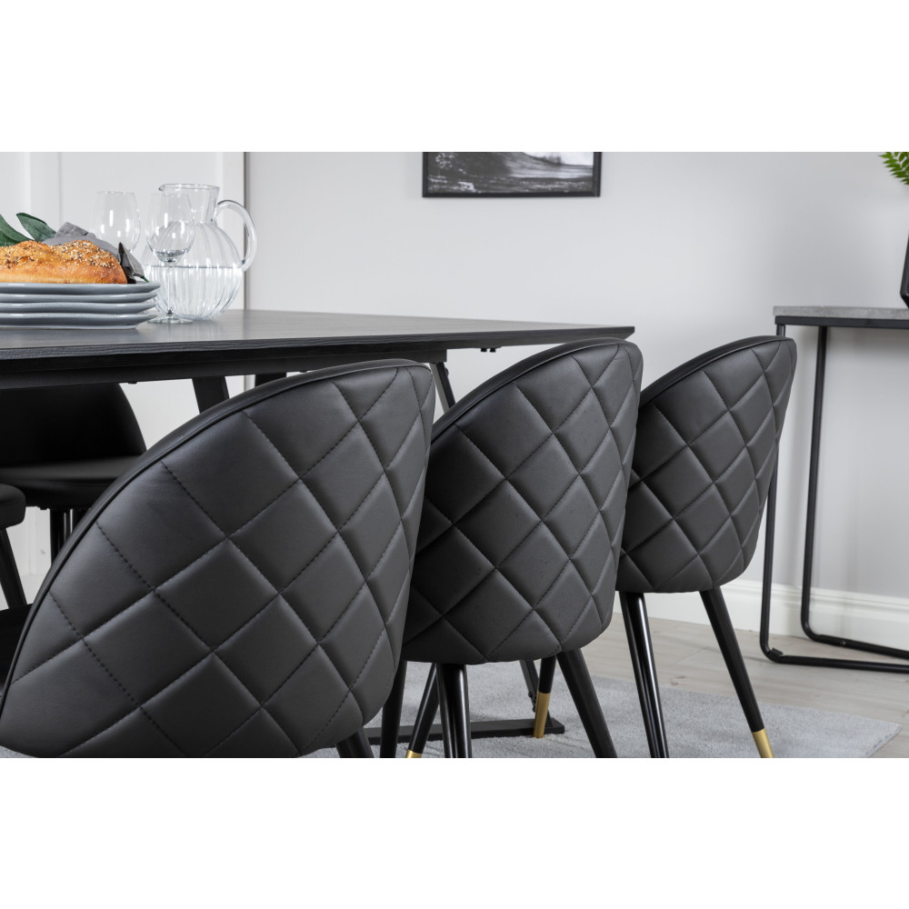 Produktbild för Marina Matbord med Velvet Stolarna