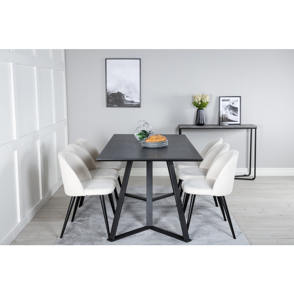 Produktbild för Marina Matbord med Velvet Stolarna
