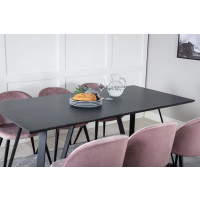 Produktbild för Marina Matbord med Velvet Stolarna