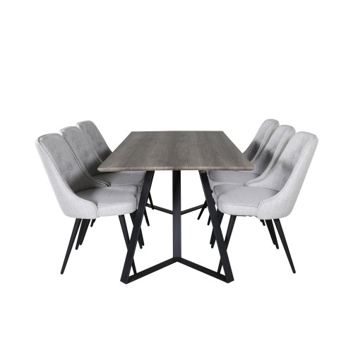 Venture Home Marina Matbord med Velvet Deluxe Stolarna