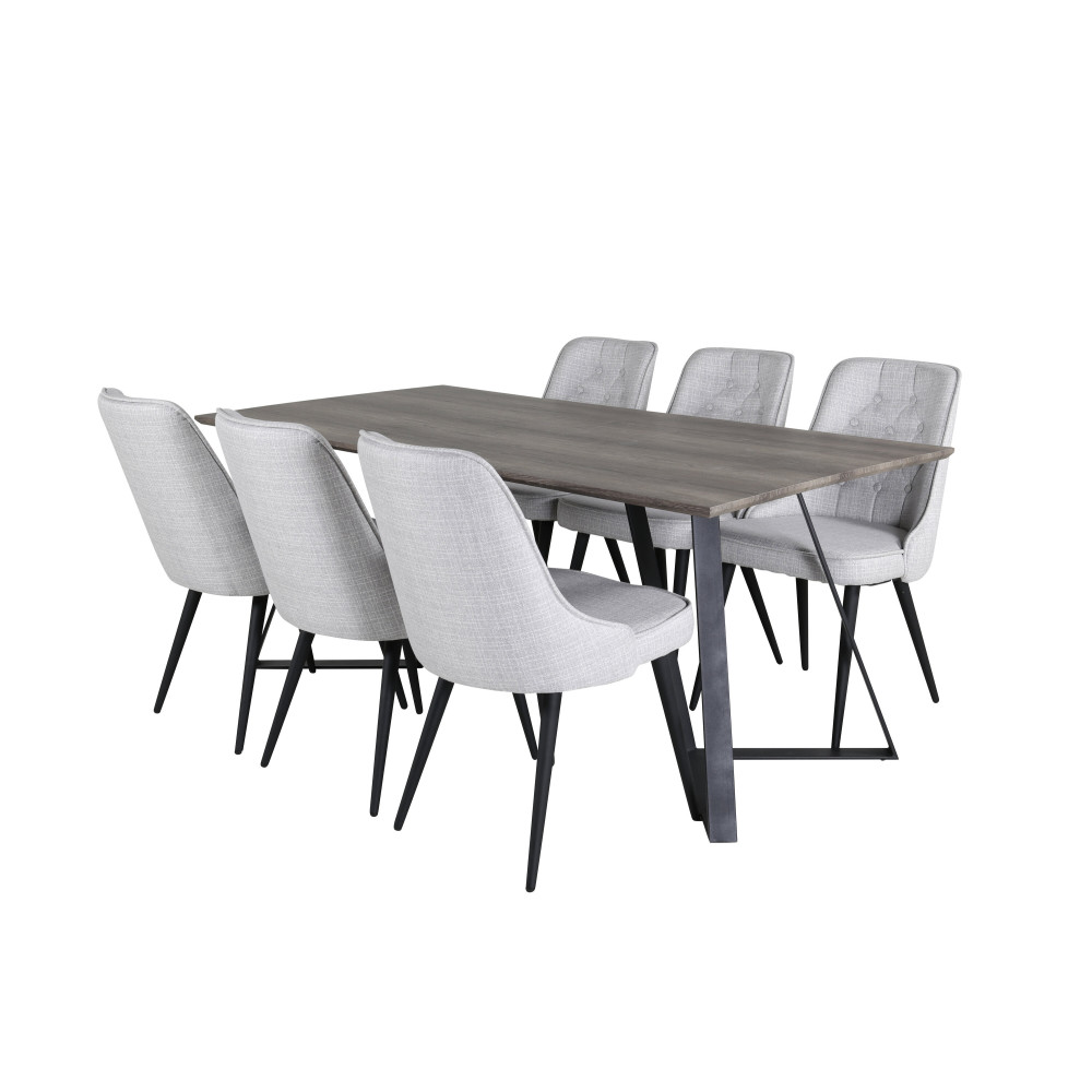 Produktbild för Marina Matbord med Velvet Deluxe Stolarna