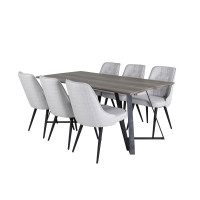 Produktbild för Marina Matbord med Velvet Deluxe Stolarna