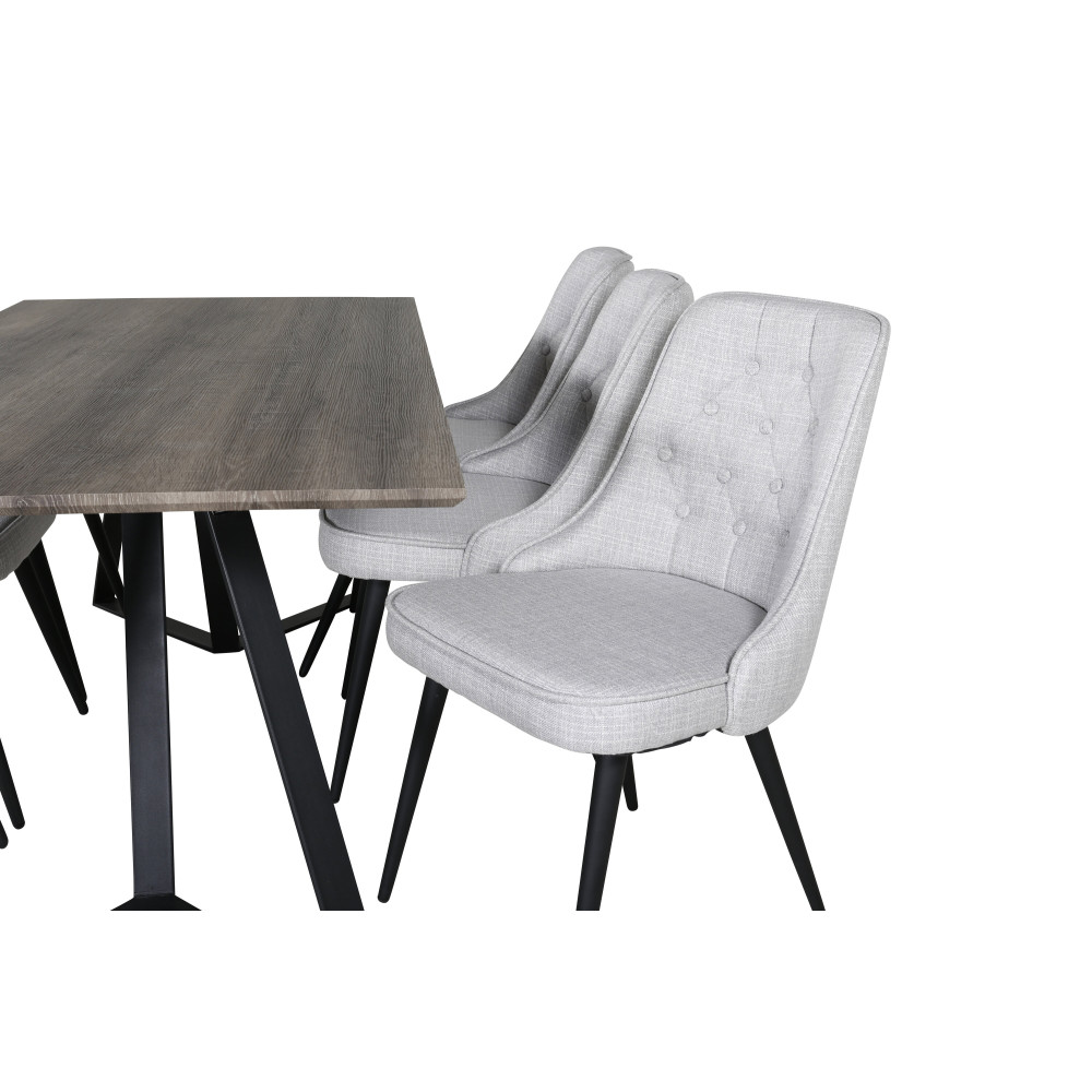 Produktbild för Marina Matbord med Velvet Deluxe Stolarna