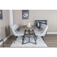 Produktbild för Marina Matbord med Velvet Deluxe Stolarna