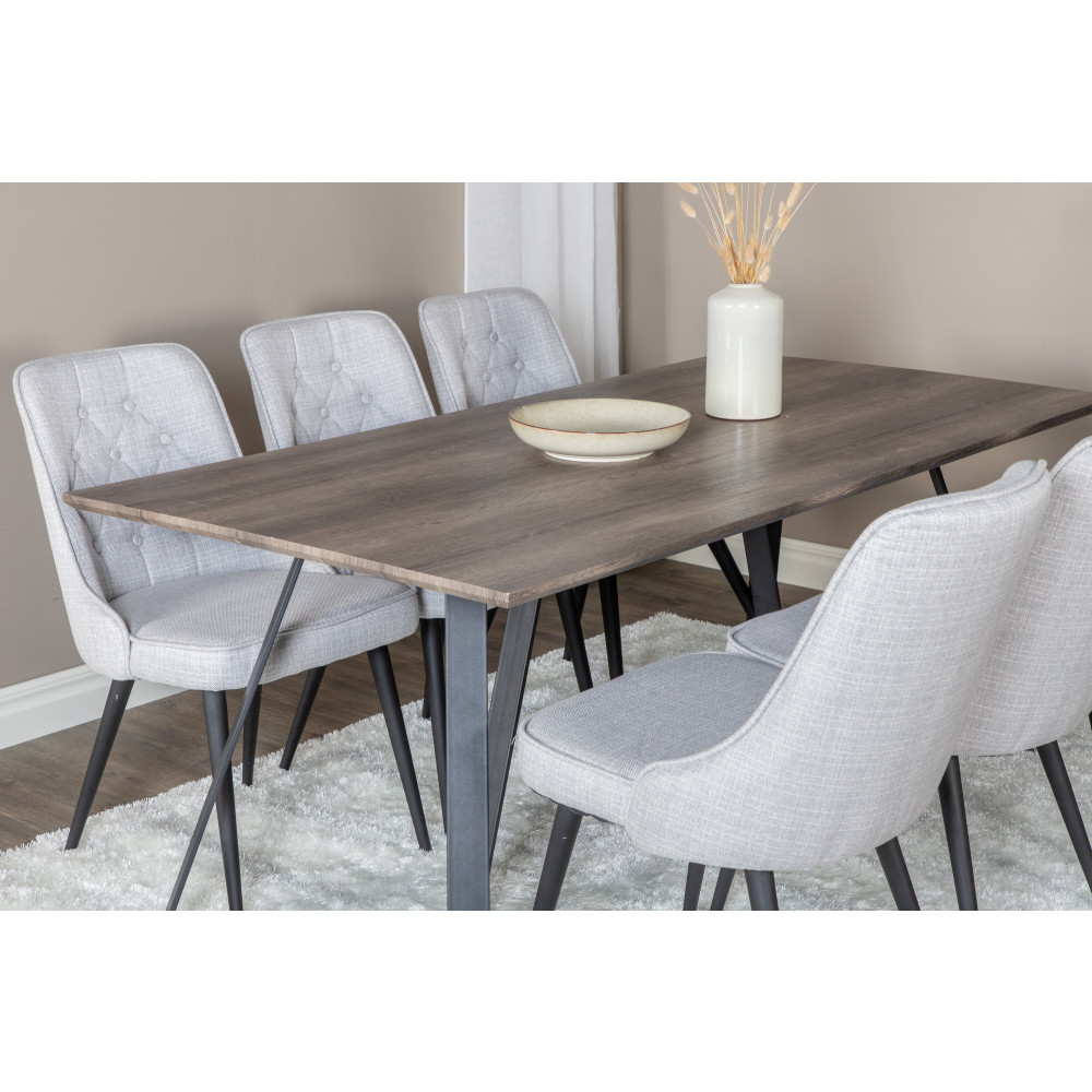Produktbild för Marina Matbord med Velvet Deluxe Stolarna