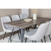 Produktbild för Marina Matbord med Velvet Deluxe Stolarna