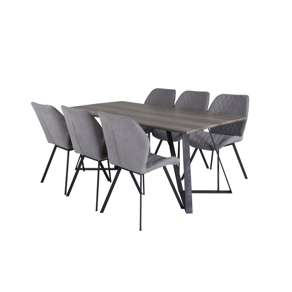 Produktbild för Marina Matbord med Gemma Stolarna
