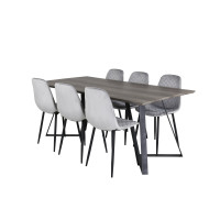 Produktbild för Marina Matbord med Polar Stolarna